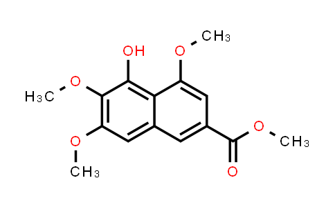 CAS No. 90539-45-0, 2-Naphthalenecarboxylic acid, 5-hydroxy-4,6,7-trimethoxy-, methyl ester