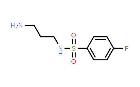 CAS No. 905810-04-0, N-(3-Aminopropyl)-4-fluorobenzenesulfonamide