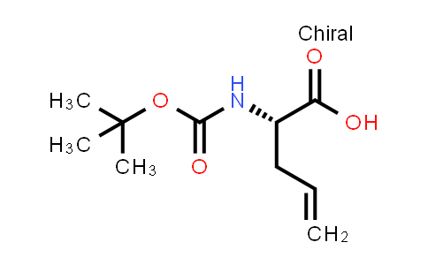 CAS No. 90600-20-7, (S)-2-((tert-Butoxycarbonyl)amino)pent-4-enoic acid