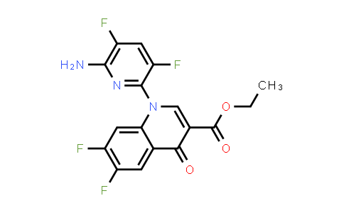 CAS No. 906088-96-8, Ethyl 1-(6-amino-3,5-difluoropyridin-2-yl)-6,7-difluoro-4-oxo-1,4-dihydroquinoline-3-carboxylate