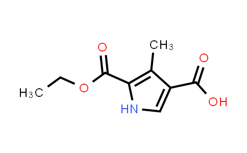 CAS No. 90610-57-4, 5-(Ethoxycarbonyl)-4-methyl-1H-pyrrole-3-carboxylic acid