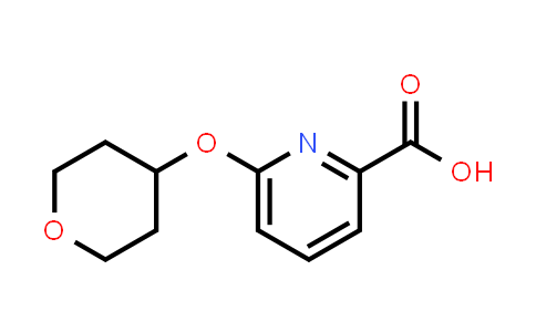 CAS No. 906352-78-1, 6-(Tetrahydro-2H-pyran-4-yloxy)pyridine-2-carboxylic acid