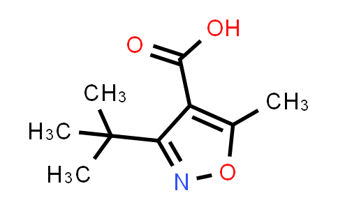CAS No. 90643-64-4, 3-(tert-Butyl)-5-methylisoxazole-4-carboxylic acid