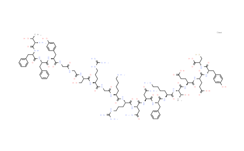CAS No. 906480-09-9, L-Cysteine, L-threonyl-L-phenylalanyl-L-phenylalanyl-L-tyrosylglycylglycyl-L-seryl-L-arginylglycyl-L-lysyl-L-arginyl-L-asparaginyl-L-asparaginyl-L-phenylalanyl-L-lysyl-L-threonyl-L-α-glutamyl-L-α-glutamyl-L-tyrosyl-