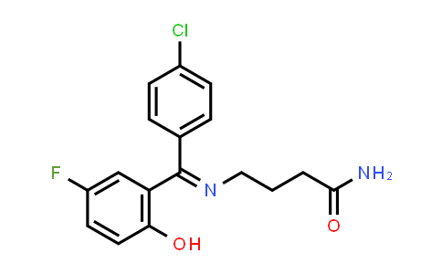 CAS No. 90656-51-2, Butanamide, 4-[[(4-chlorophenyl)(5-fluoro-2-hydroxyphenyl)methylene]amino]-, (E)-