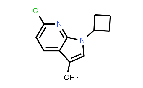 CAS No. 906744-41-0, 1H-Pyrrolo[2,3-b]pyridine, 6-chloro-1-cyclobutyl-3-methyl-