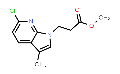 CAS No. 906744-51-2, 1H-Pyrrolo[2,3-b]pyridine-1-propanoic acid, 6-chloro-3-methyl-, methyl ester