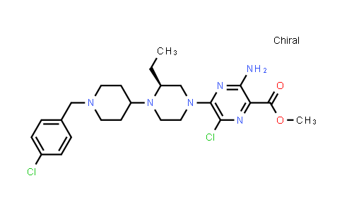 906806-16-4 | methyl (S)-3-amino-6-chloro-5-(4-(1-(4-chlorobenzyl)piperidin-4-yl)-3-ethylpiperazin-1-yl)pyrazine-2-carboxylate