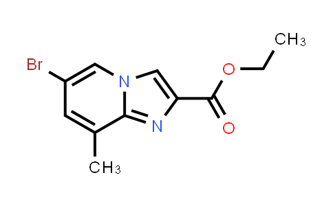 CAS No. 907945-82-8, Ethyl 6-bromo-8-methylimidazo[1,2-a]pyridine-2-carboxylate