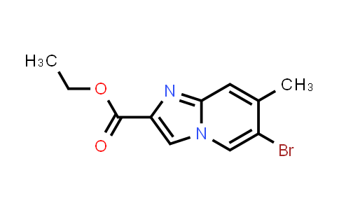 CAS No. 907945-87-3, Ethyl 6-bromo-7-methylimidazo[1,2-a]pyridine-2-carboxylate