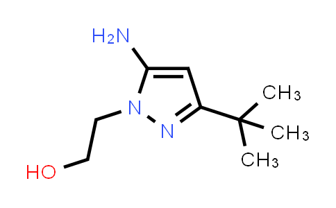 CAS No. 908267-36-7, 2-(5-Amino-3-tert-butyl-1H-pyrazol-1-yl)ethan-1-ol