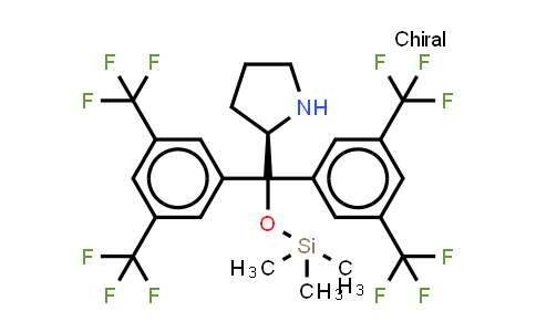 CAS No. 908303-26-4, R)-α,α-Bis[3,5-bis(trifluoromethyl)phenyl]-2-pyrrolidinemethanol trimethylsilyl ether