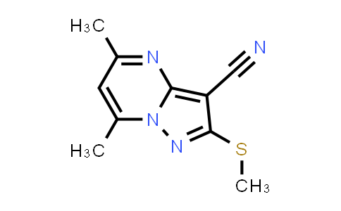 90842-90-3 | 5,7-Dimethyl-2-(methylthio)pyrazolo[1,5-a]pyrimidine-3-carbonitrile
