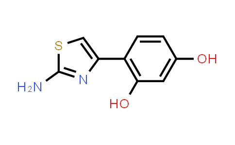 CAS No. 90850-44-5, 4-(2-Amino-1,3-thiazol-4-yl)benzene-1,3-diol