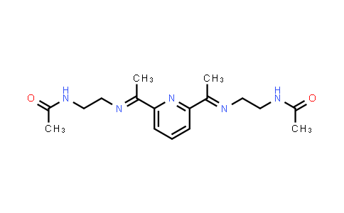 CAS No. 908864-14-2, N,N'-((((1E,1'E)-Pyridine-2,6-diylbis(ethan-1-yl-1-ylidene))bis(azanylylidene))bis(ethane-2,1-diyl))diacetamide