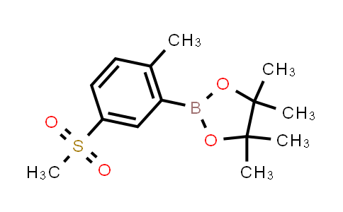 CAS No. 909187-44-6, 4,4,5,5-Tetramethyl-2-(2-methyl-5-(methylsulfonyl)phenyl)-1,3,2-dioxaborolane