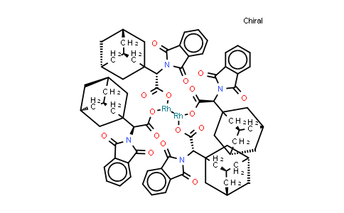 CAS No. 909389-99-7, Tetrakis[(S)-(+)-(1-adamantyl)-(N-phthalimido)acetato]dirhodium(II)