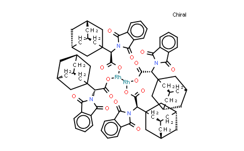 CAS No. 909393-65-3, Tetrakis[(R)-(-)-(1-adamantyl)-(N-phthalimido)acetato]dirhodium(II)