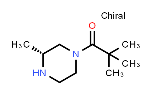 CAS No. 909409-91-2, (R)-2,2-Dimethyl-1-(3-methylpiperazin-1-yl)propan-1-one