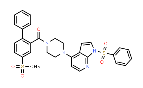 CAS No. 909416-93-9, Methanone, [4-(methylsulfonyl)[1,1'-biphenyl]-2-yl][4-[1-(phenylsulfonyl)-1H-pyrrolo[2,3-b]pyridin-4-yl]-1-piperazinyl]-