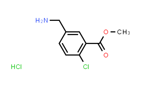 CAS No. 90942-47-5, Methyl 5-(aminomethyl)-2-chlorobenzoate hydrochloride