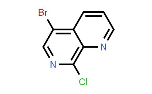 CAS No. 909649-06-5, 5-Bromo-8-chloro-1,7-naphthyridine