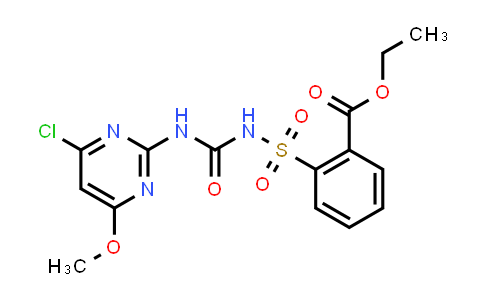 MC579183 | 90982-32-4 | Ethyl 2-(N-((4-chloro-6-methoxypyrimidin-2-yl)carbamoyl)sulfamoyl)benzoate