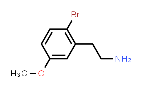 CAS No. 910381-02-1, 2-(2-Bromo-5-methoxyphenyl)ethanamine
