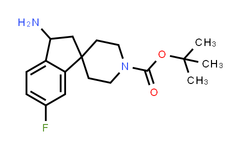 910442-43-2 | tert-Butyl 3-amino-6-fluoro-2,3-dihydrospiro[indene-1,4'-piperidine]-1'-carboxylate