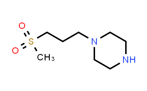 CAS No. 910572-80-4, 1-(3-(Methylsulfonyl)propyl)piperazine