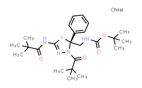 910634-47-8 | (R)-tert-butyl ((2-phenyl-5-pivalamido-3-pivaloyl-2,3-dihydro-1,3,4-thiadiazol-2-yl)methyl)carbamate