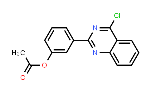 CAS No. 911417-24-8, 3-(4-Chloroquinazolin-2-yl)phenyl acetate