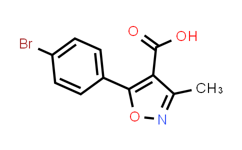 CAS No. 91182-60-4, 5-(4-Bromo-phenyl)-3-methyl-isoxazole-4-carboxylic acid