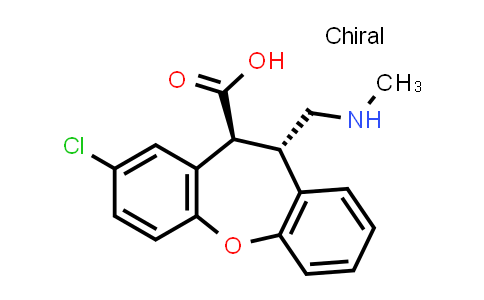 CAS No. 912355-99-8, (10S,11S)-8-chloro-11-((methylamino)methyl)-10,11-dihydrodibenzo[b,f]oxepine-10-carboxylic acid