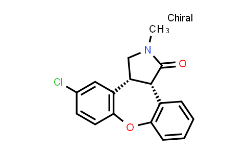 CAS No. 912356-09-3, rel-(3aR,12bS)-5-Chloro-2,3,3a,12b-tetrahydro-2-methyl-1H-dibenz[2,3:6,7]oxepino[4,5-c]pyrrol-1-one
