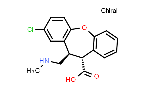 CAS No. 912356-10-6, (10R,11R)-2-Chloro-11-((methylamino)methyl)-10,11-dihydrodibenzo[b,f]oxepine-10-carboxylic acid