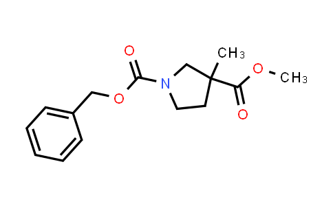 CAS No. 912444-74-7, 1-Benzyl 3-methyl 3-methylpyrrolidine-1,3-dicarboxylate