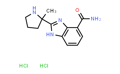 CAS No. 912445-04-6, 1H-Benzimidazole-4-carboxamide, 2-(2-methyl-2-pyrrolidinyl)-, dihydrochloride