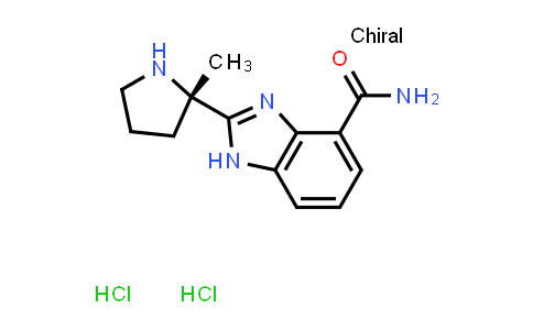 CAS No. 912445-36-4, 1H-Benzimidazole-4-carboxamide, 2-[(2S)-2-methyl-2-pyrrolidinyl]-, dihydrochloride