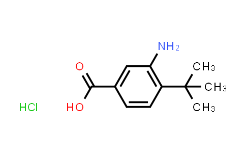 CAS No. 91246-68-3, 3-Amino-4-(tert-butyl)benzoic acid hydrochloride