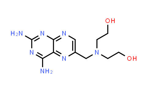 CAS No. 91250-41-8, Ethanol, 2,2'-[[(2,4-diamino-6-pteridinyl)methyl]imino]di- (7CI)
