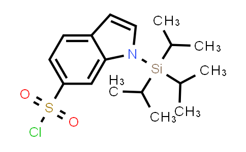 CAS No. 912846-33-4, 1-[Tris(propan-2-yl)silyl]-1H-indole-6-sulfonyl chloride