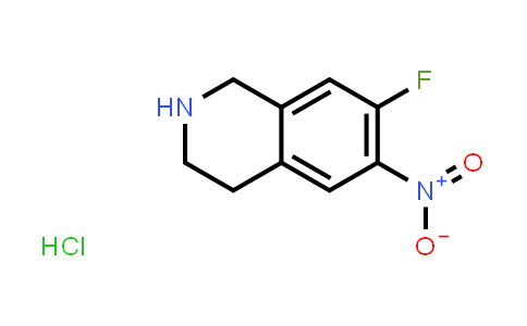 CAS No. 912846-66-3, 7-Fluoro-6-nitro-1,2,3,4-tetrahydroisoquinoline hydrochloride
