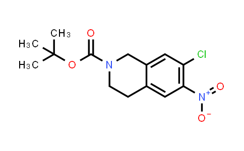 CAS No. 912846-74-3, tert-Butyl 7-chloro-6-nitro-3,4-dihydroisoquinoline-2(1H)-carboxylate