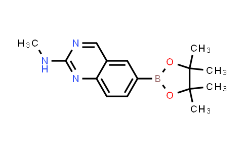 CAS No. 913067-91-1, N-Methyl-6-(4,4,5,5-tetramethyl-1,3,2-dioxaborolan-2-yl)quinazolin-2-amine