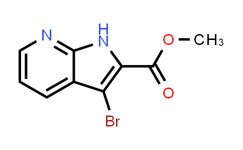 CAS No. 913181-71-2, 1H-Pyrrolo[2,3-b]pyridine-2-carboxylic acid, 3-bromo-, methyl ester