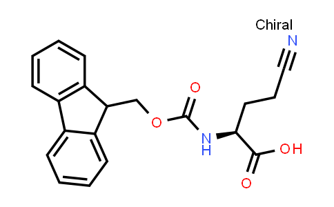 CAS No. 913253-24-4, (S)-2-((((9H-Fluoren-9-yl)methoxy)carbonyl)amino)-4-cyanobutanoic acid