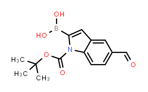 CAS No. 913388-54-2, (1-(tert-Butoxycarbonyl)-5-formyl-1H-indol-2-yl)boronic acid