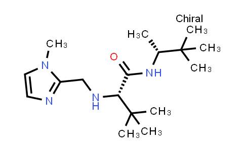 CAS No. 913831-29-5, (S)-N-((R)-3,3-Dimethylbutan-2-yl)-3,3-dimethyl-2-(((1-methyl-1H-imidazol-2-yl)methyl)amino)butanamide
