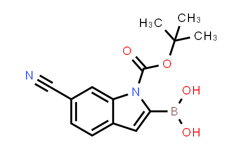 CAS No. 913835-67-3, 1H-Indole-1-carboxylic acid, 2-borono-6-cyano-, 1-(1,1-dimethylethyl) ester (9CI)